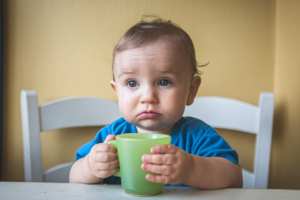 Toddler refusing to use a green cup