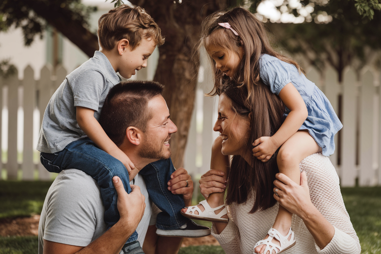 Family spending quality time together
